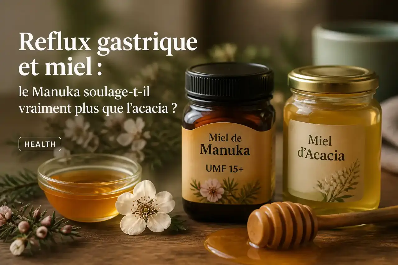Reflux gastrique et miel : le Manuka soulage-t-il vraiment plus que l'acacia ?