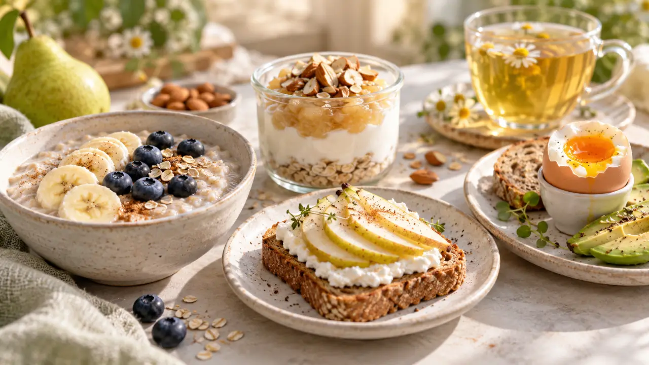 Petit déjeuner anti-reflux : 4 options douces sans café à jeun ni repas trop lourd